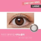 LARME 1day Ring 라르므 원데이링 시어쇼콜라(1박스 10개들이) 렌즈라라 작은 컬러렌즈 직구 이미지