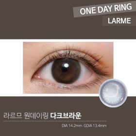 LARME 1day Ring 라르므 원데이링 다크브라운(1박스 10개들이)