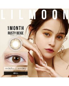 [무도수]LILMOON Monthly 릴문 러스티베이지(1박스 2개들이) 렌즈라라 작은 컬러렌즈 직구 이미지