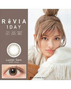REVIA 레비아 원데이(컬러) 러스터젬(1박스 10개들이) 렌즈라라 작은 컬러렌즈 직구 이미지