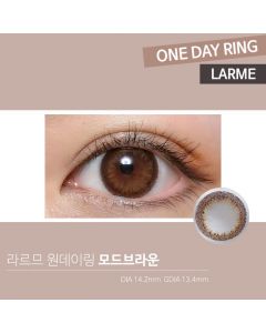 LARME 1day Ring 라르므 원데이링 모드브라운(1박스 10개들이) 렌즈라라 작은 컬러렌즈 직구 이미지